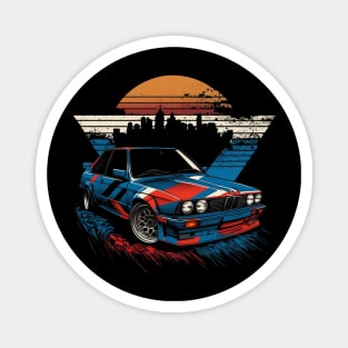 E30 M3 Vintage 80s style Racing Design Magnet